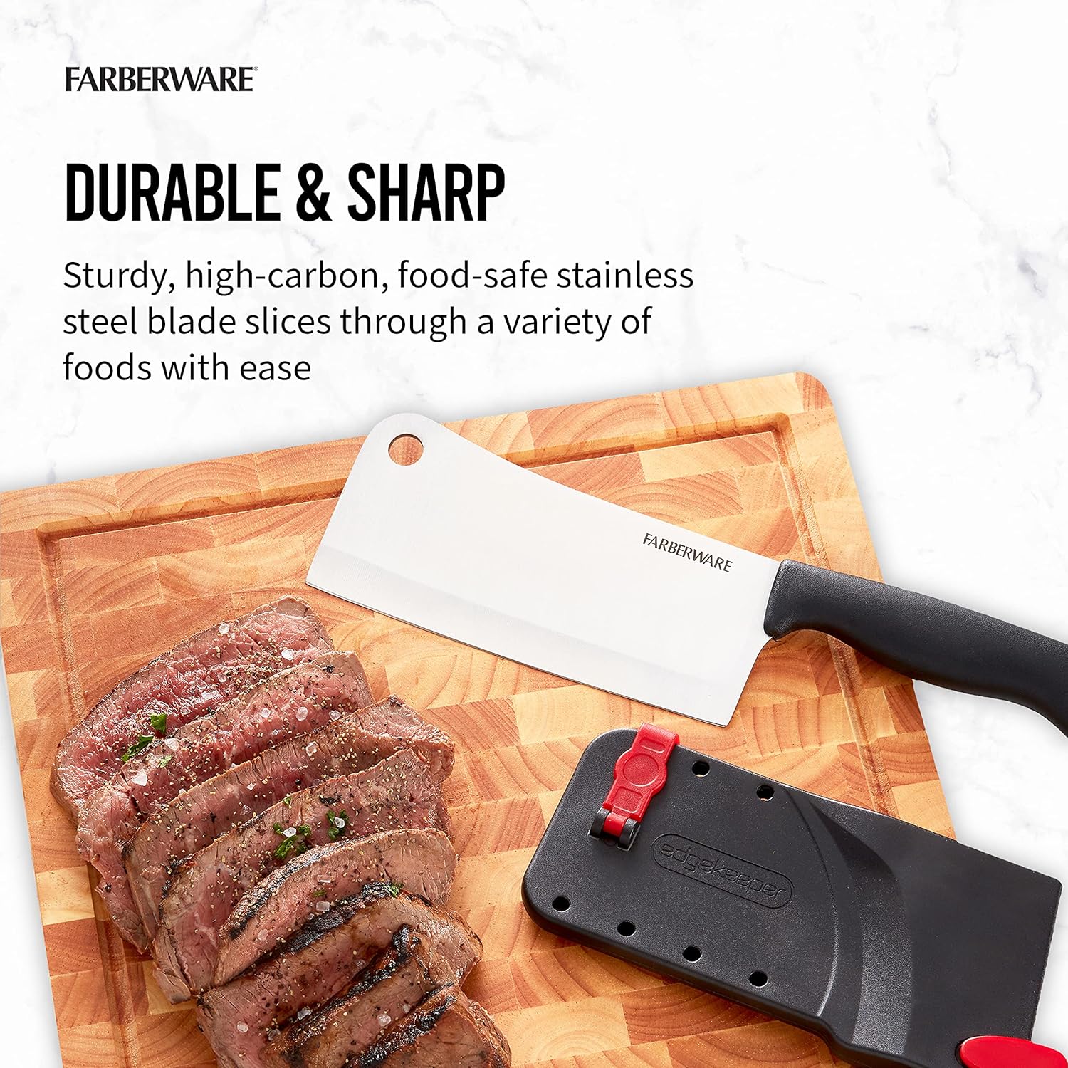 Farberware 6-Inch Meat Cleaver Black