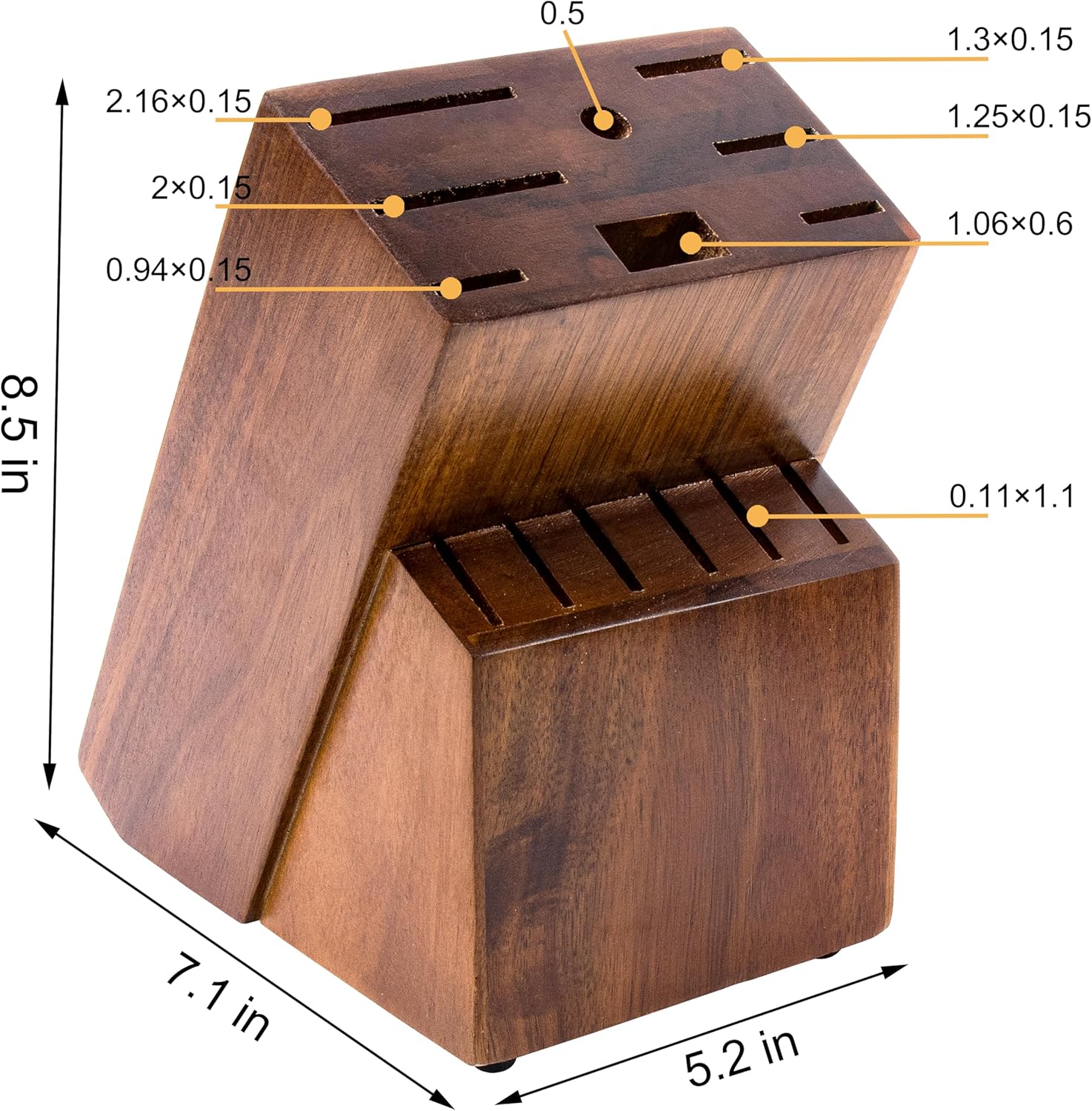 10-in-1 Universal Kitchen Knife Block