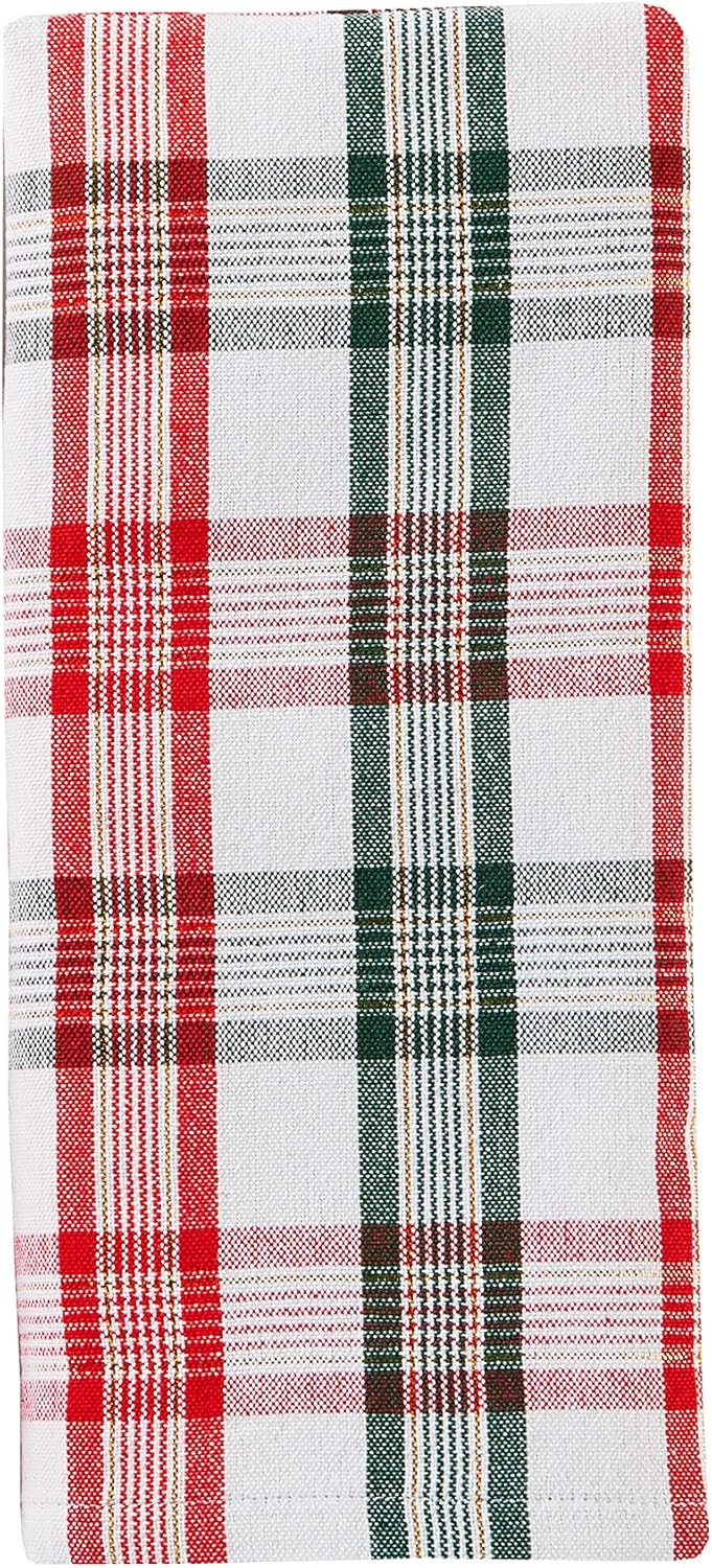 SKL Home Two Red Dish Towels with La Llama Design