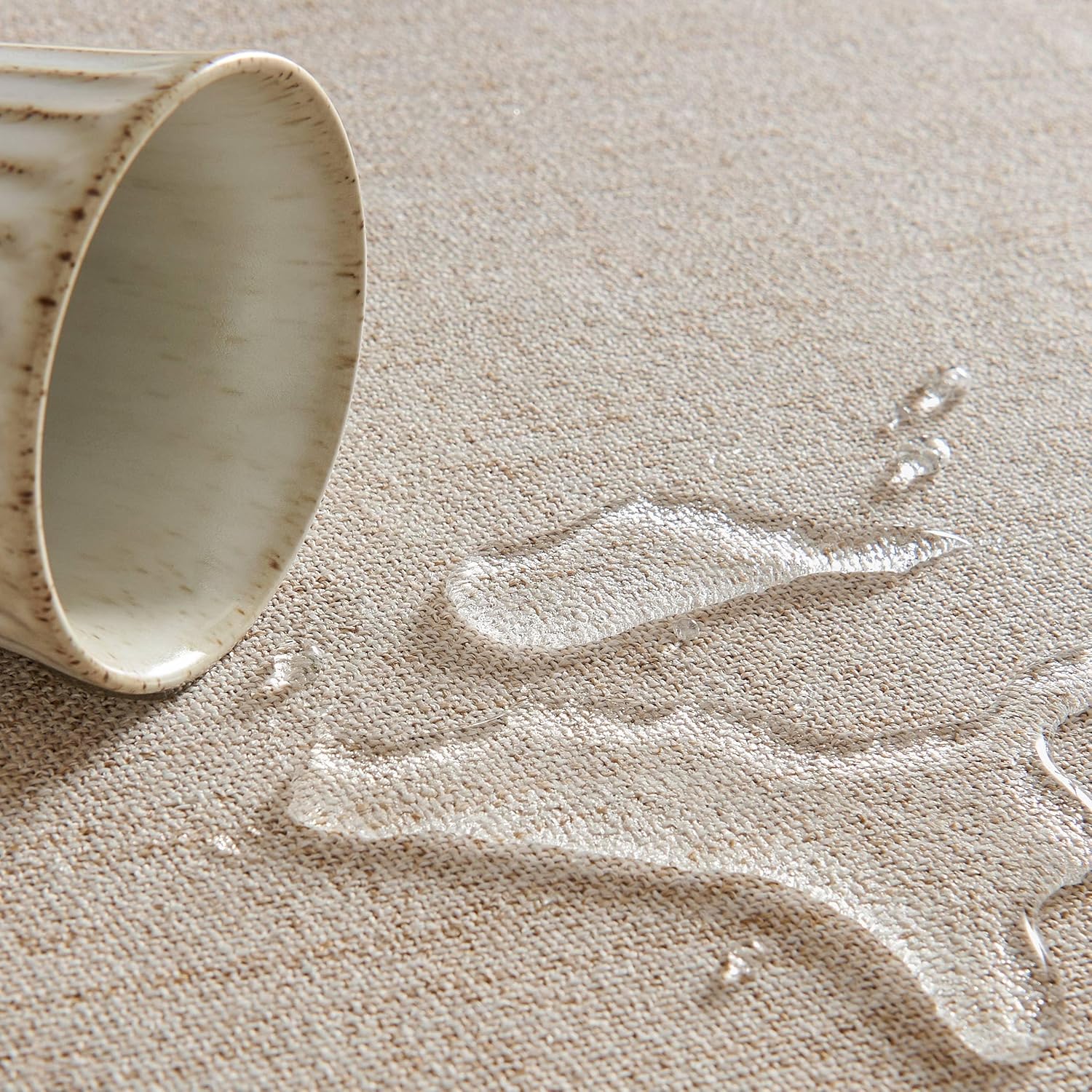 Muted Color Linen TableclothFarmhouse Style