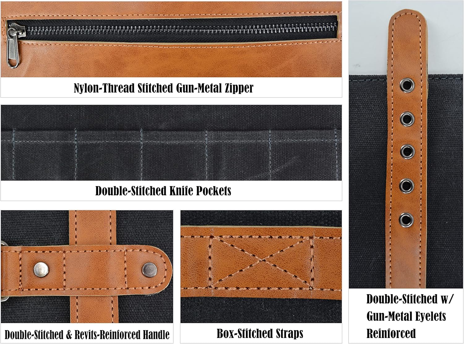 14-Pocket Knife Roll Case