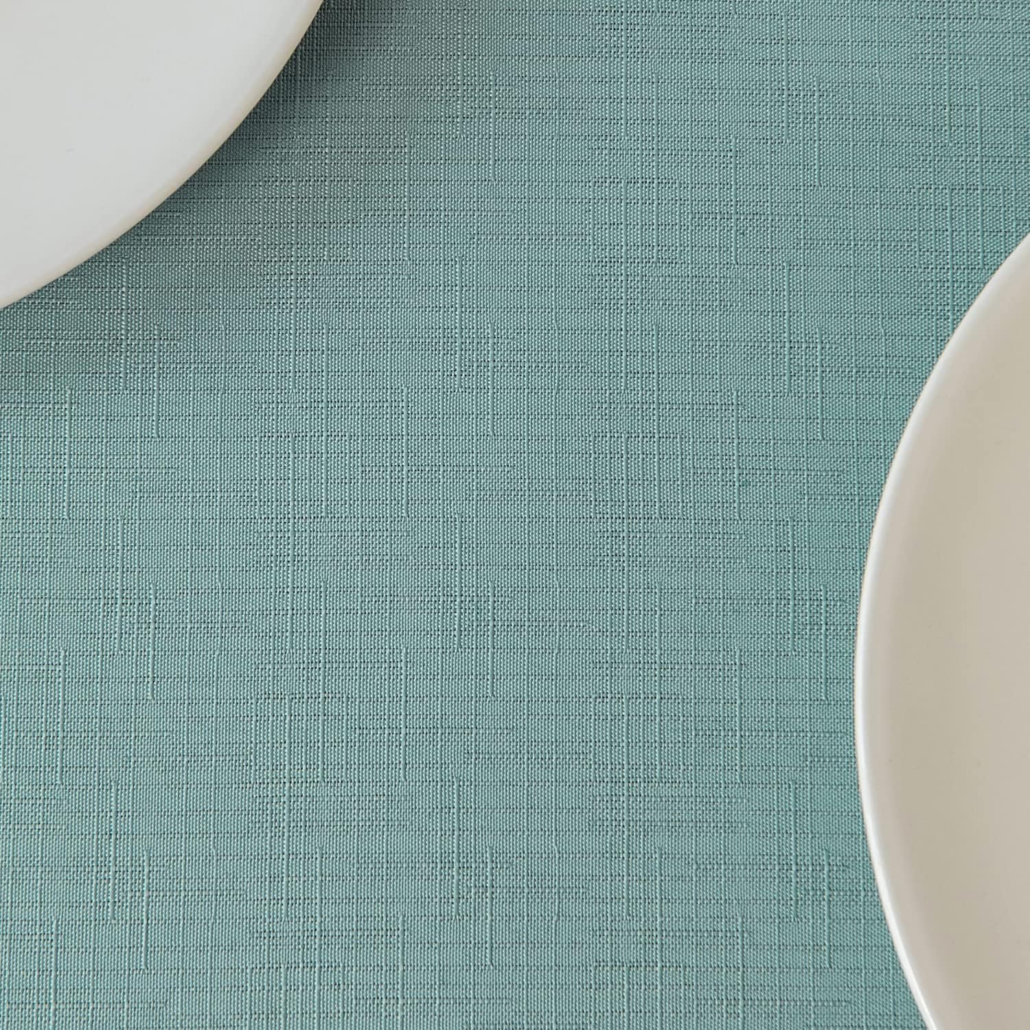 Maxmill Slubby Texture Tablecloth Slate Blue - Durable for Dining Events