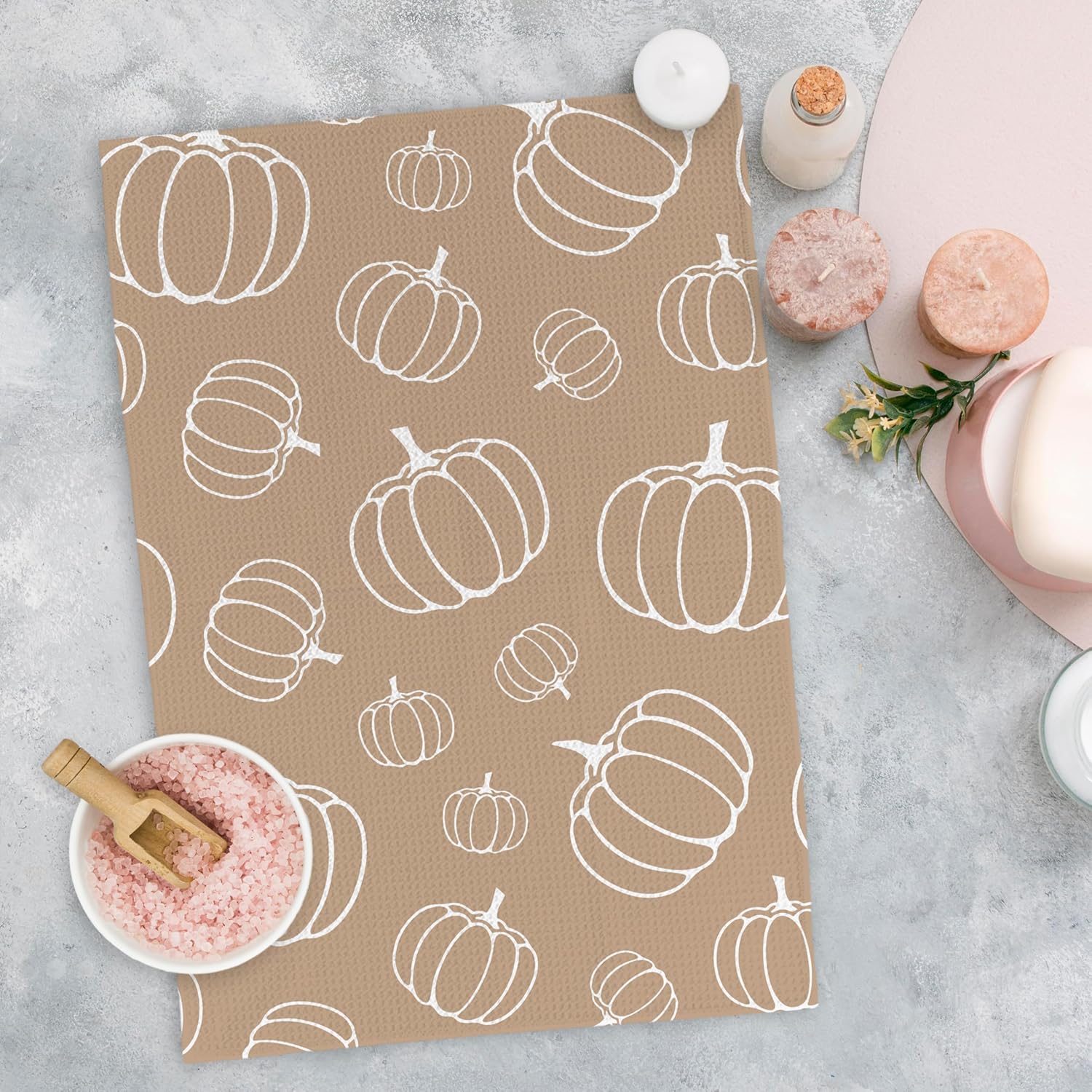 Oval Pumpkin Kitchen Towels for Home Decor and Gifts