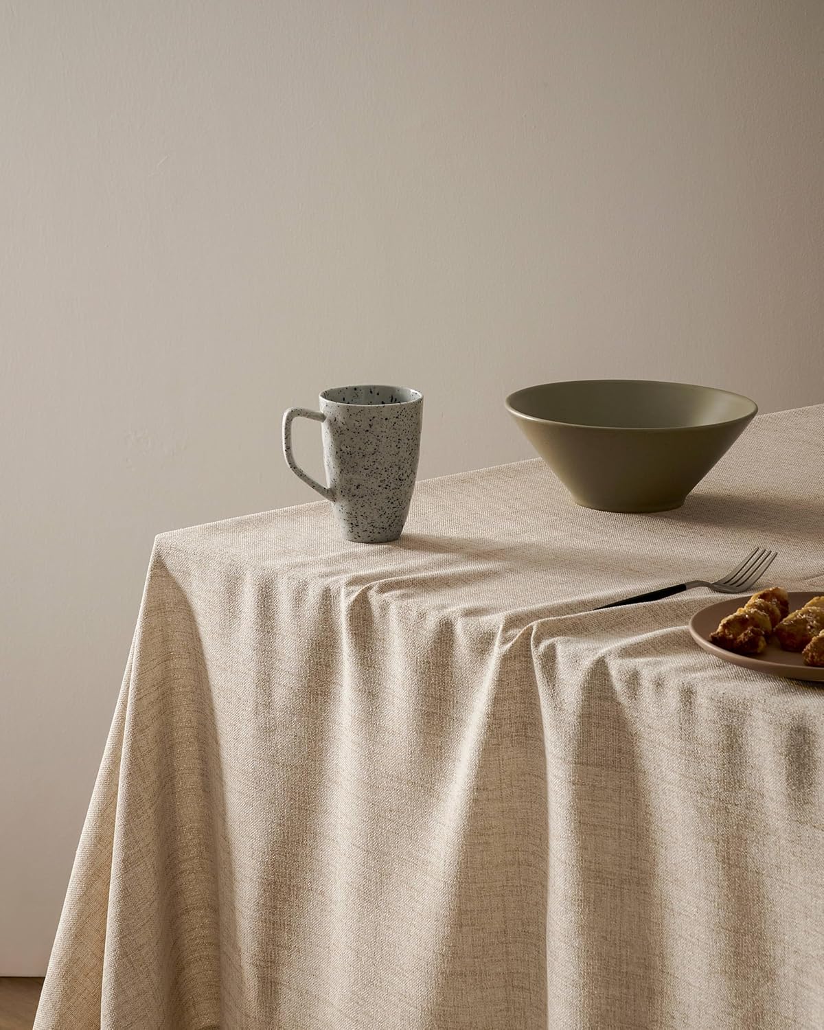 Muted Color Linen TableclothFarmhouse Style