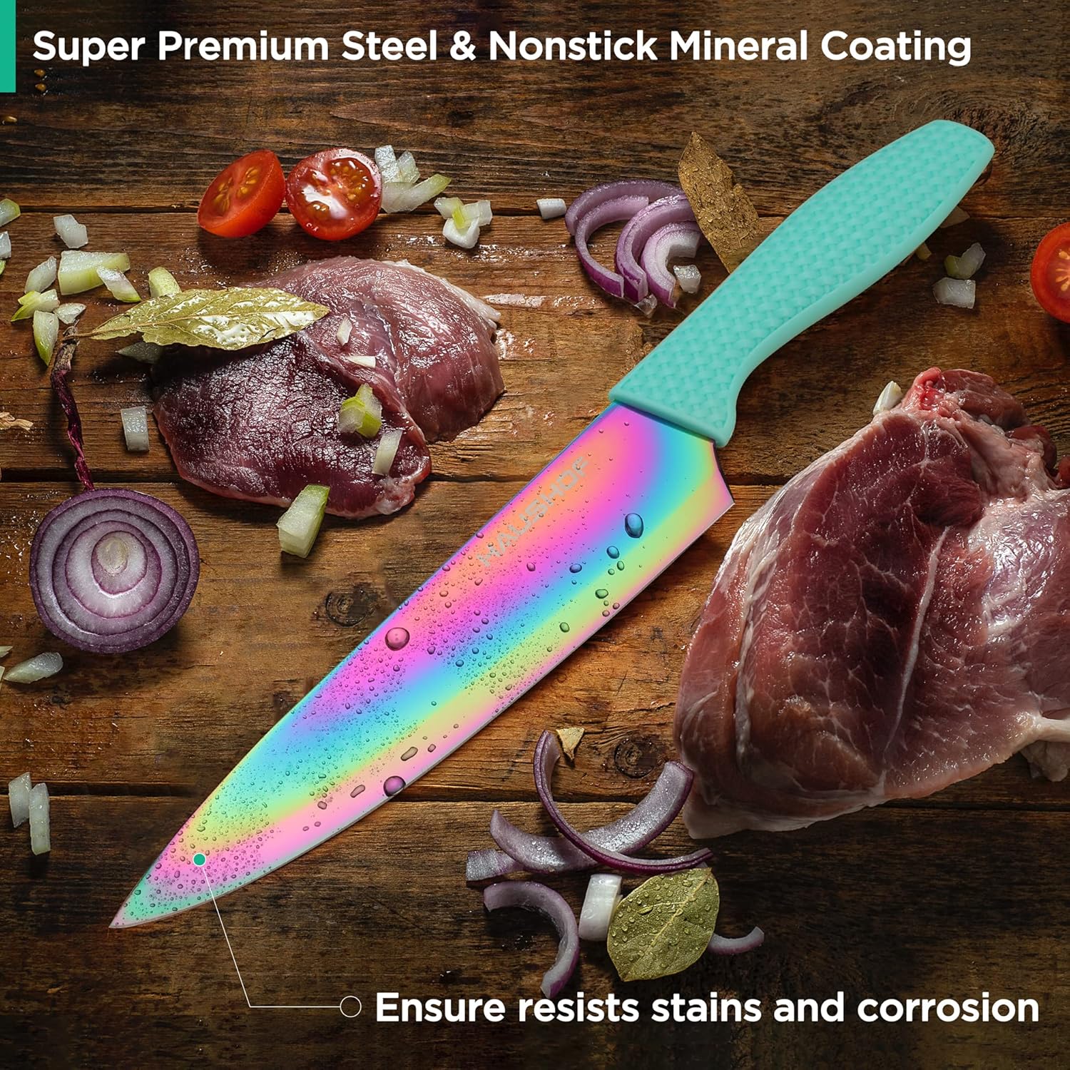 Rainbow Kitchen Knife Set