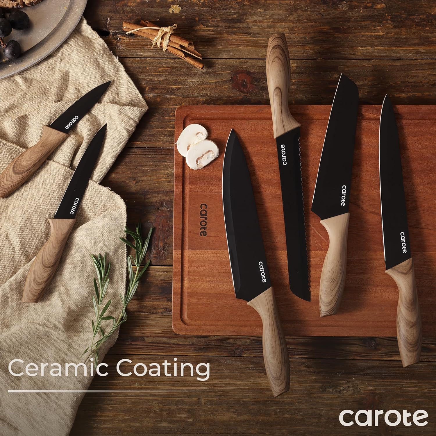 12-Piece Knives Set from CAROTE