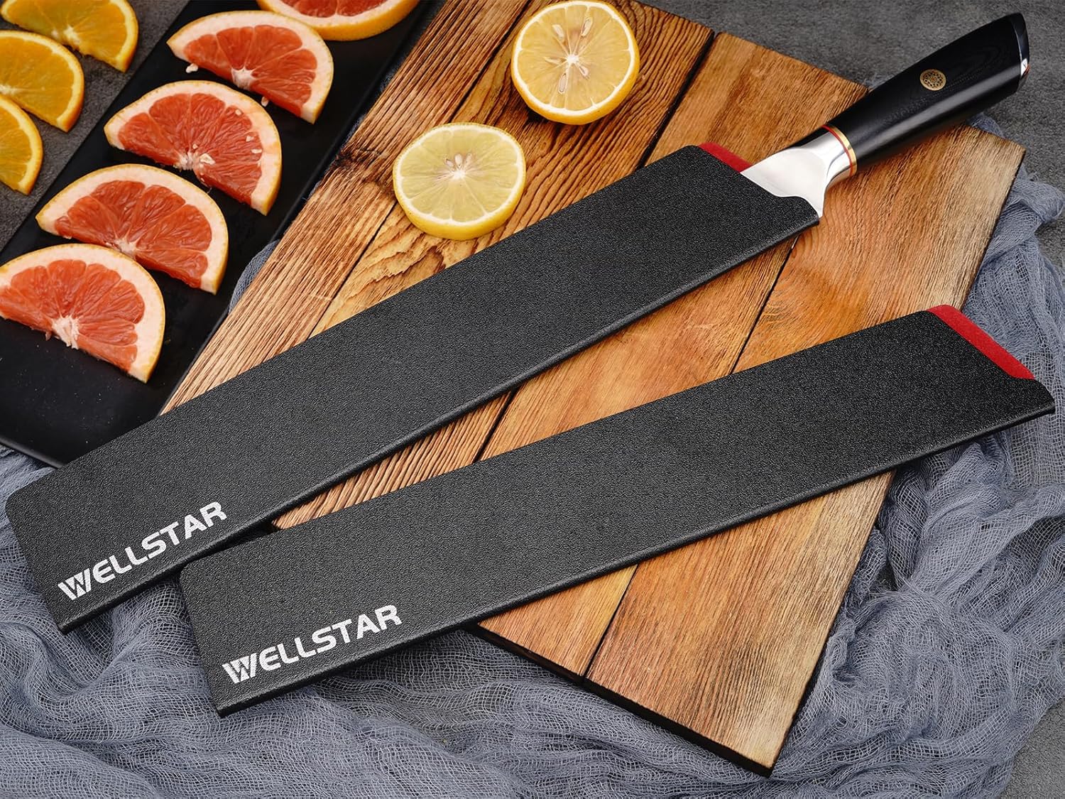 WELLSTAR 2-Piece Knife Edge Guards Set Durable Kitchen Tool Protection
