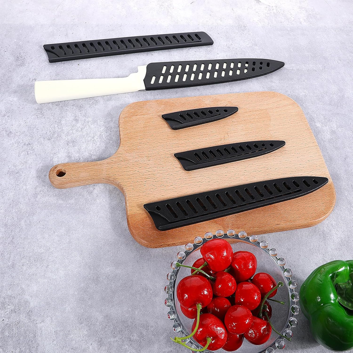 Aeaocvo 5-Piece Kitchen Knife Sheath Set