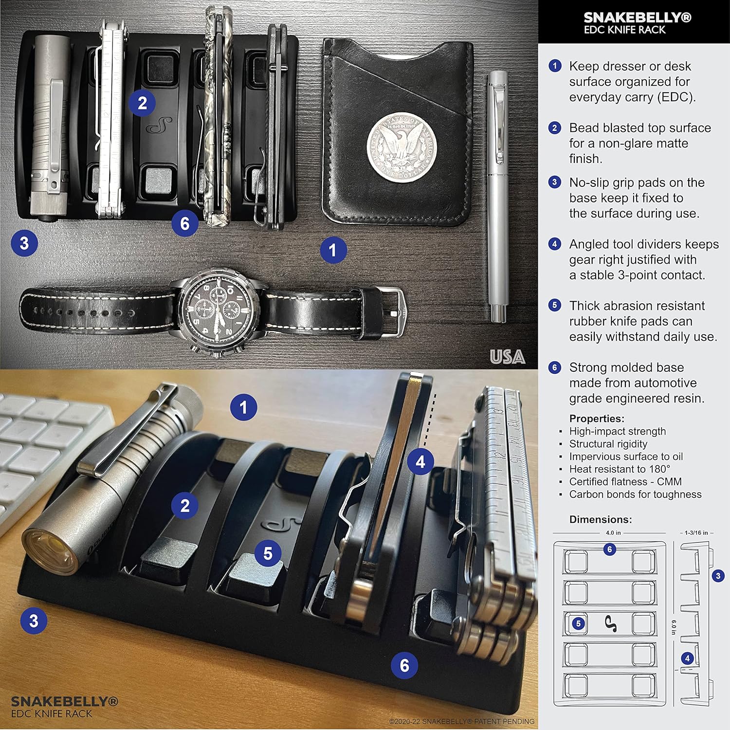 Premium EDC Knife Rack