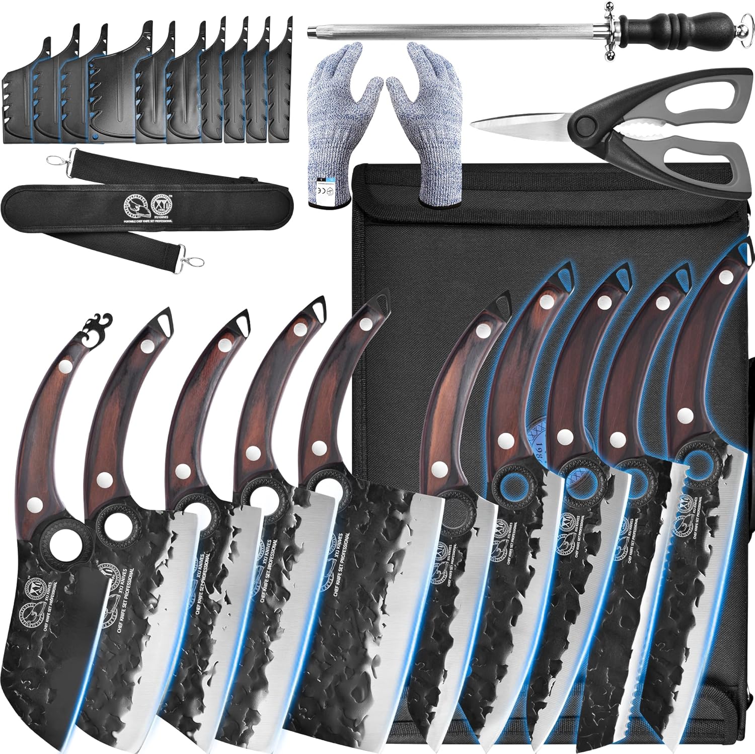 XYJ Professional Knife SetEnergy-Blade Design for All-Task Kitchen Performance