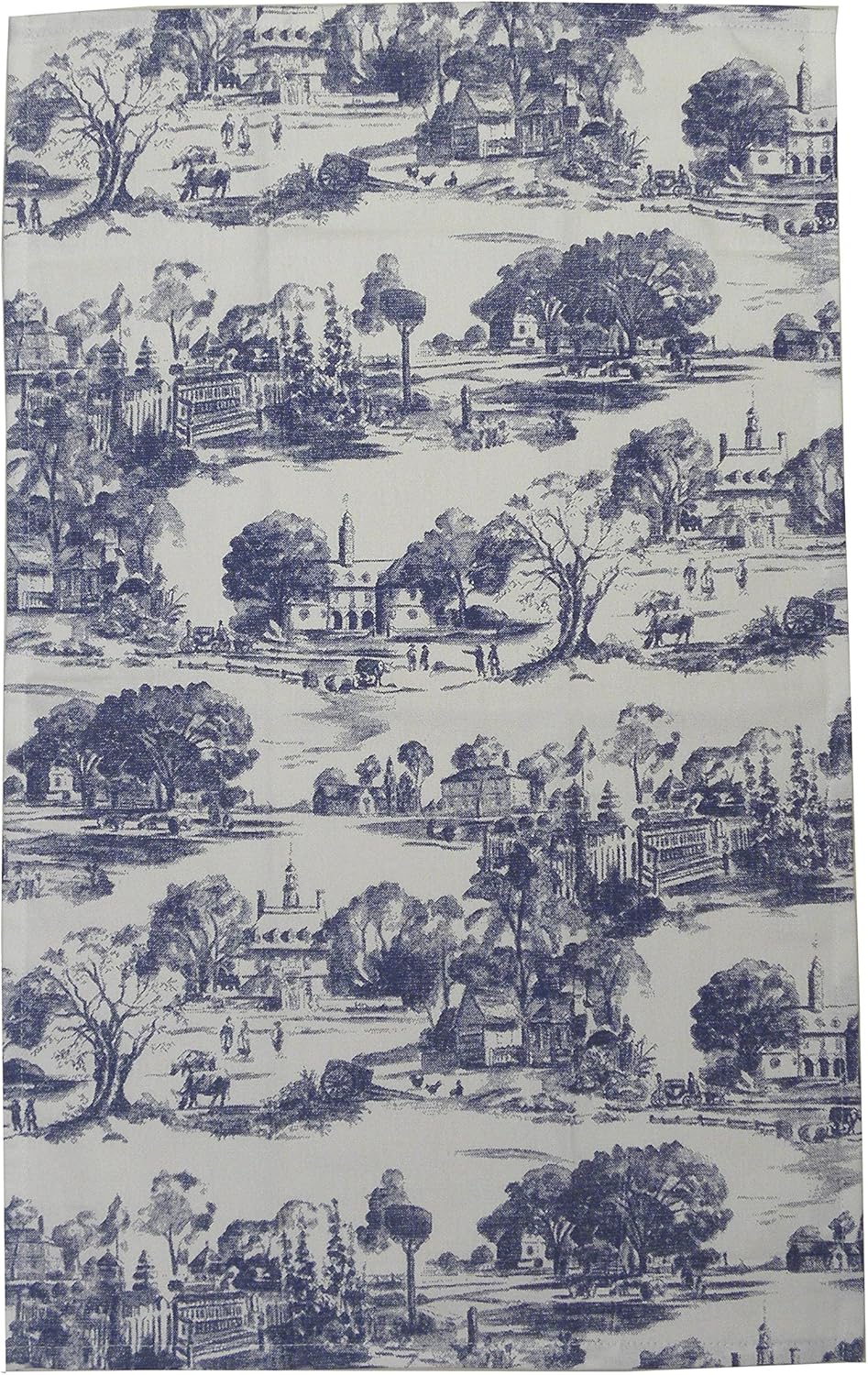 India Overseas Et Baker Design - Blue French Country Dish Towels Set of 2