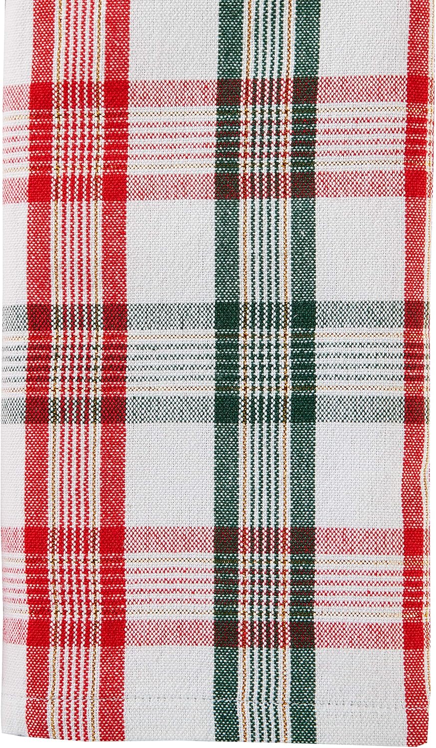 SKL Home Two Red Dish Towels with La Llama Design