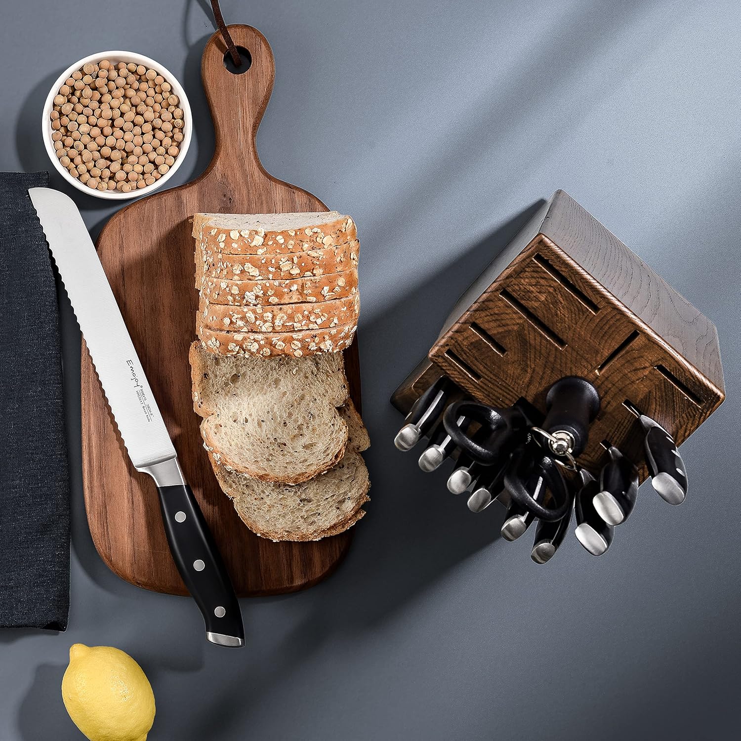 Manual 18-Piece German Stainless Steel Knife Set