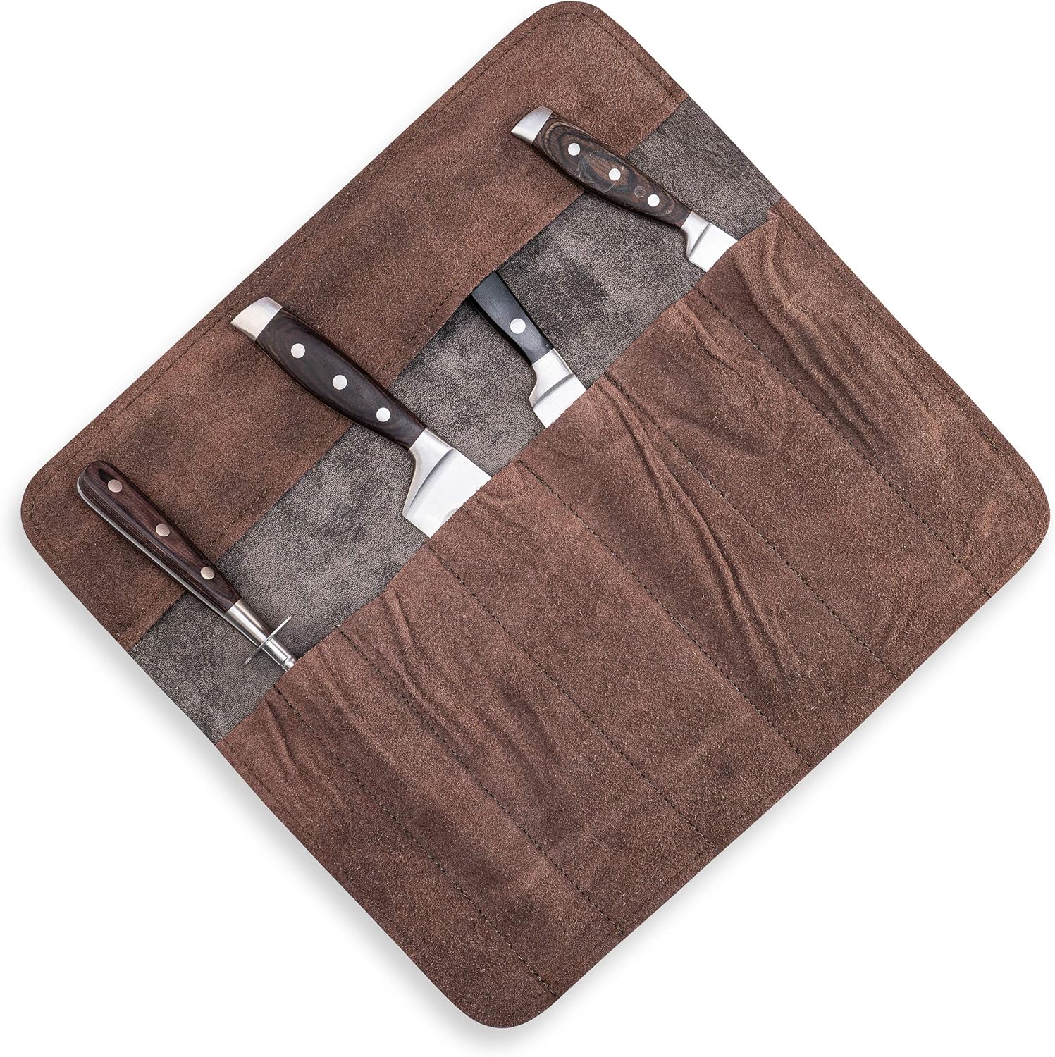 Angus Stoke Knife Roll Bag Sam Durable Stylish Leather Knife Case